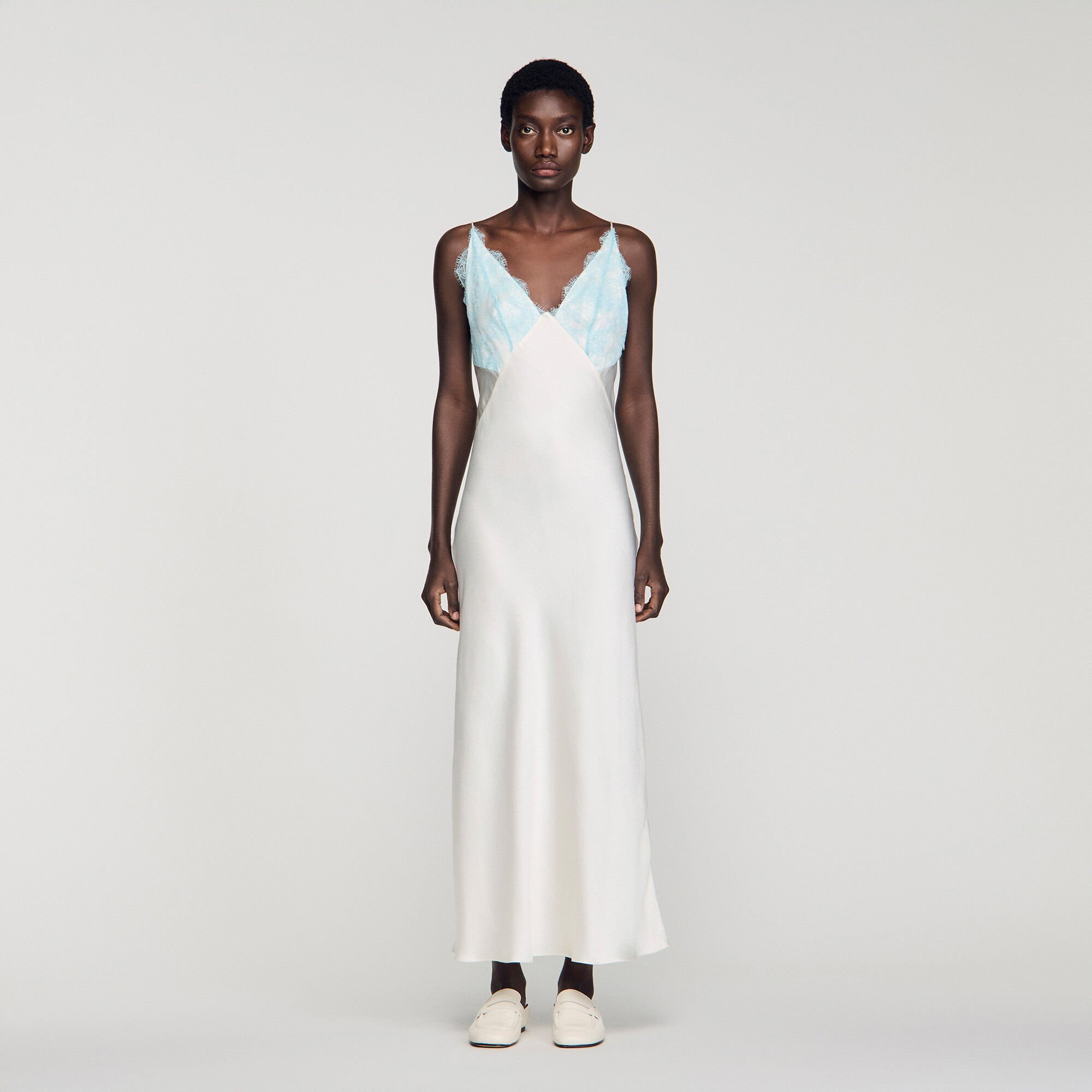 Lingerie-style maxi dress