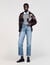 Flared faded jeans