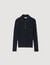 Cable knit polo sweater