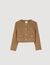 Cropped button-down jacket