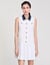 Mini dress with contrasting collar