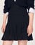 Pleated tweed skirt