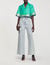 Rhinestone jacquard cropped shirt