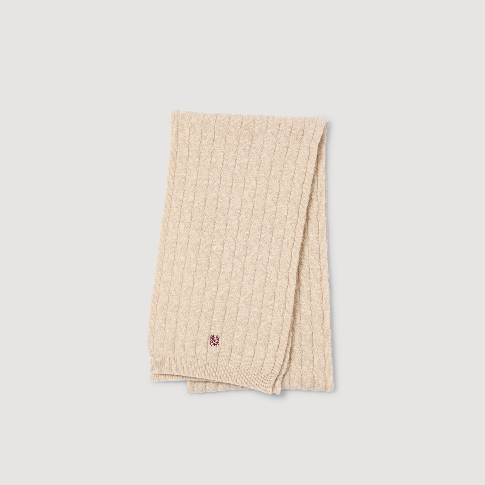 Wool and cashmere scarf
