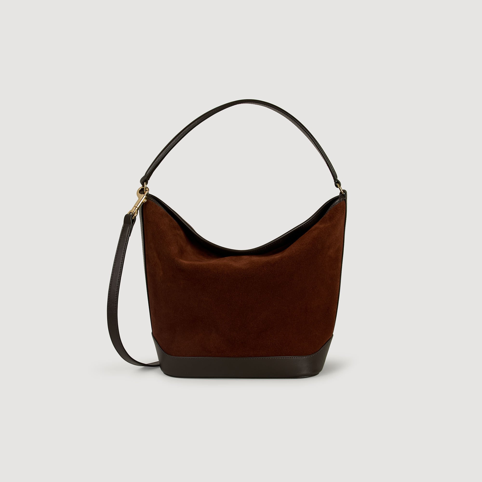 Suede and leather bag TANGOSO