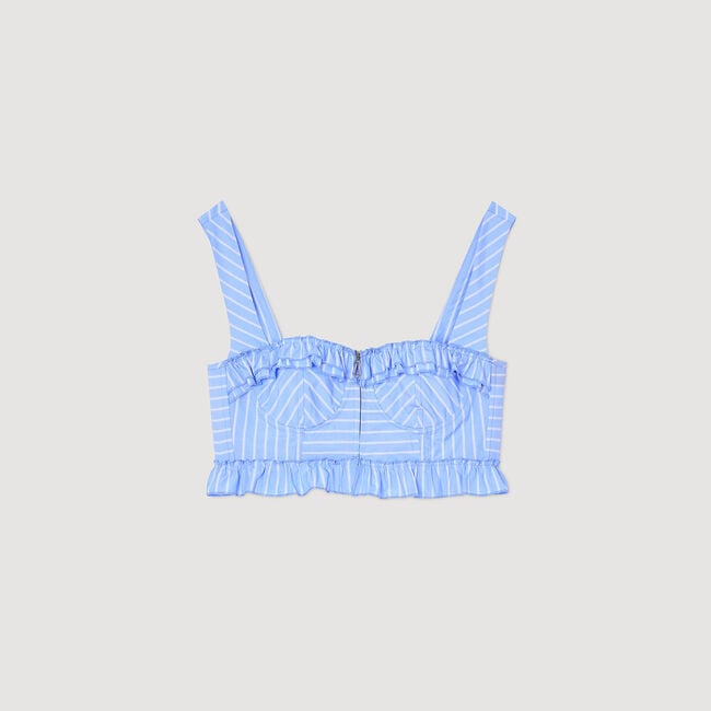 Striped crop top