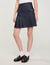 Pleated denim skirt