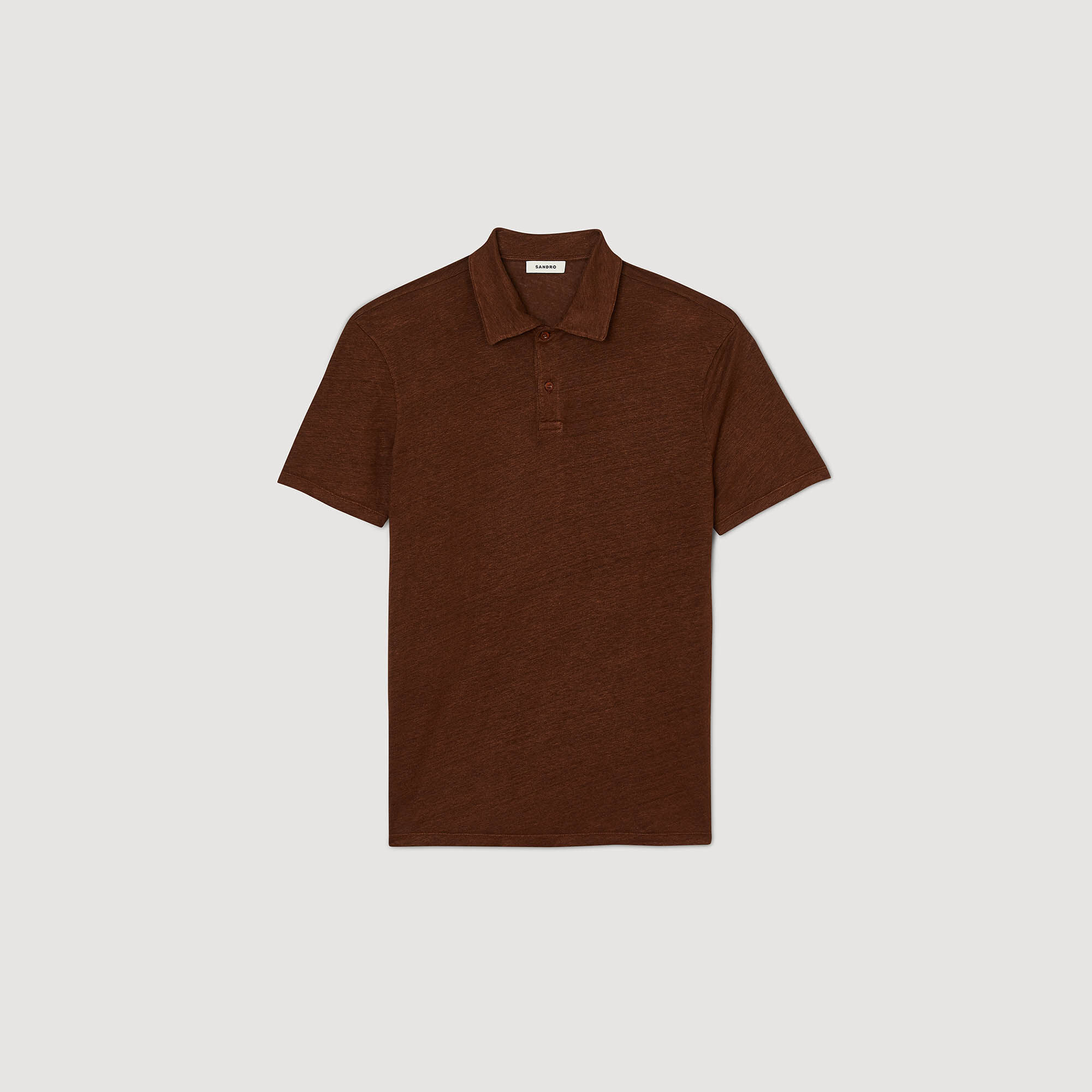 Linen polo shirt