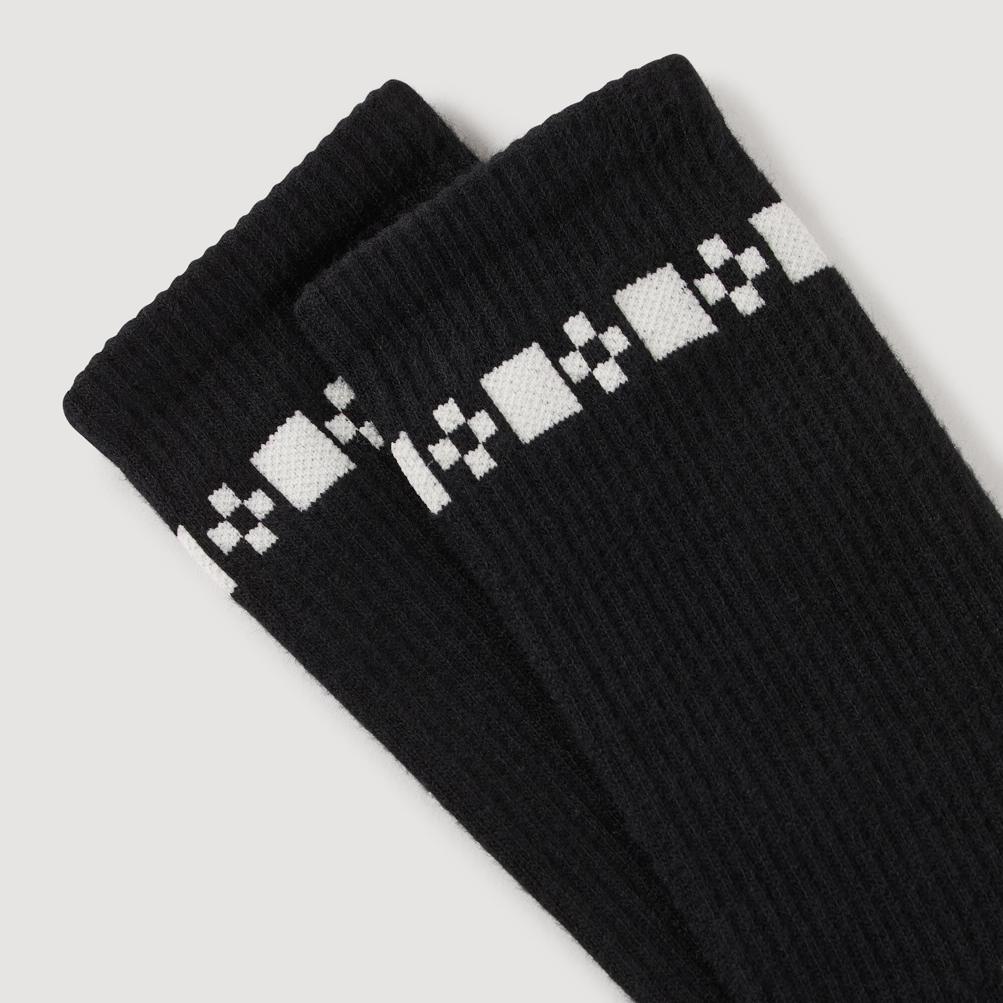 Cross signature embroidered socks