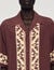 Loose-fit contrast print shirt