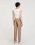 Elasticated straight-leg trousers