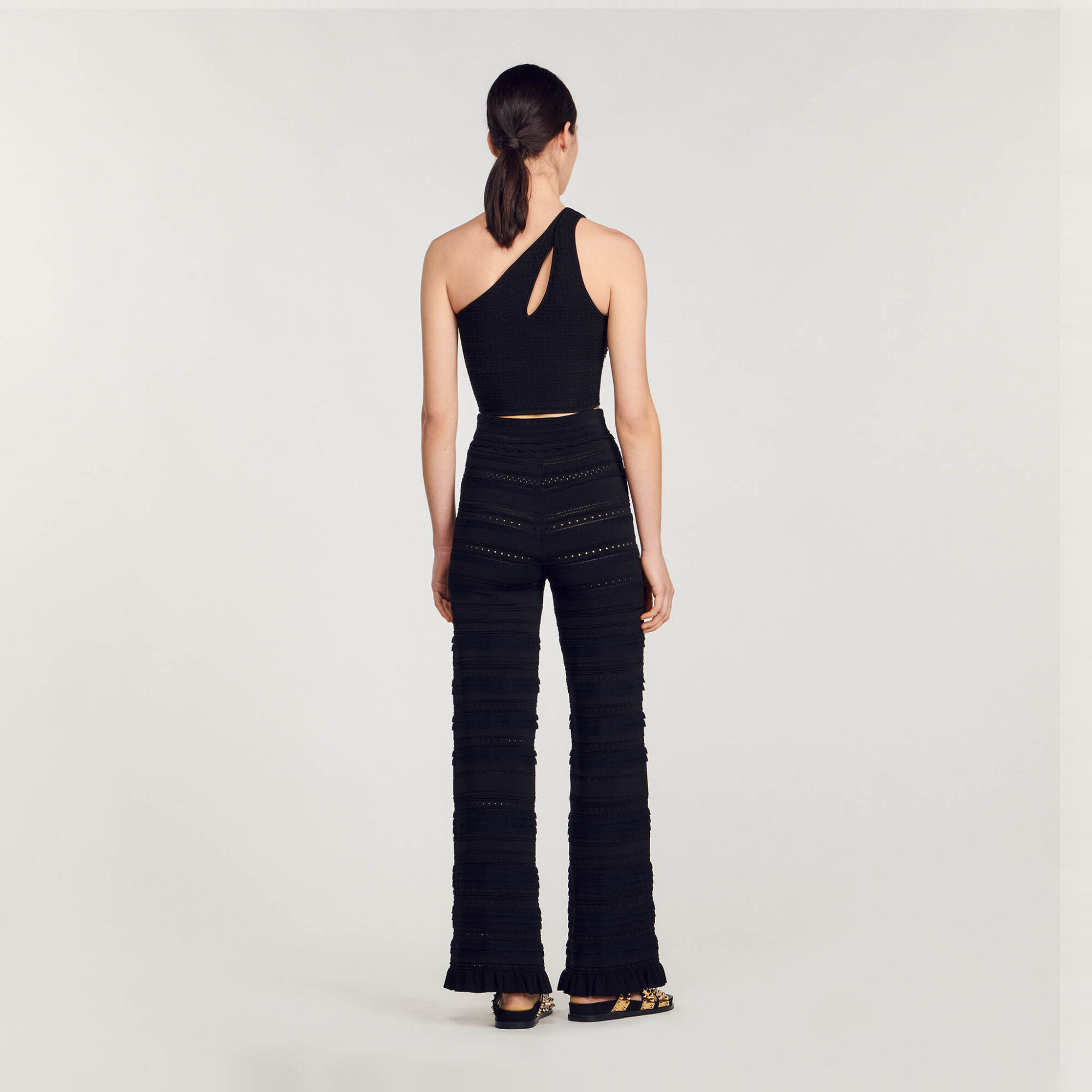 Asymmetrical crop top