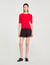 Argyle polo-neck sweater