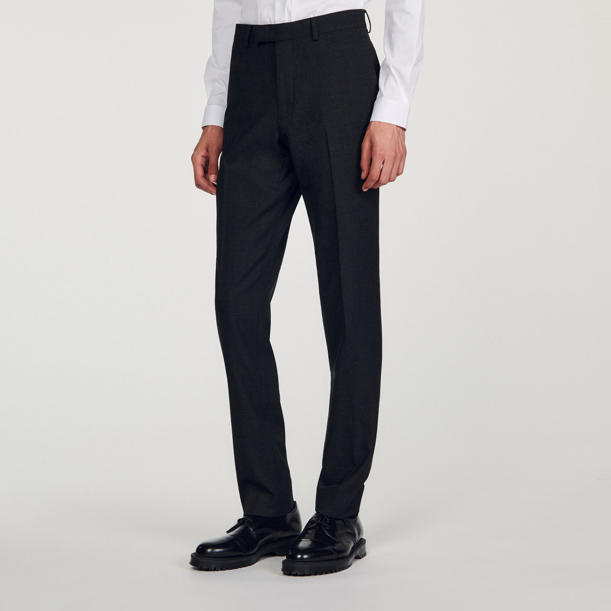 Wool suit trousers