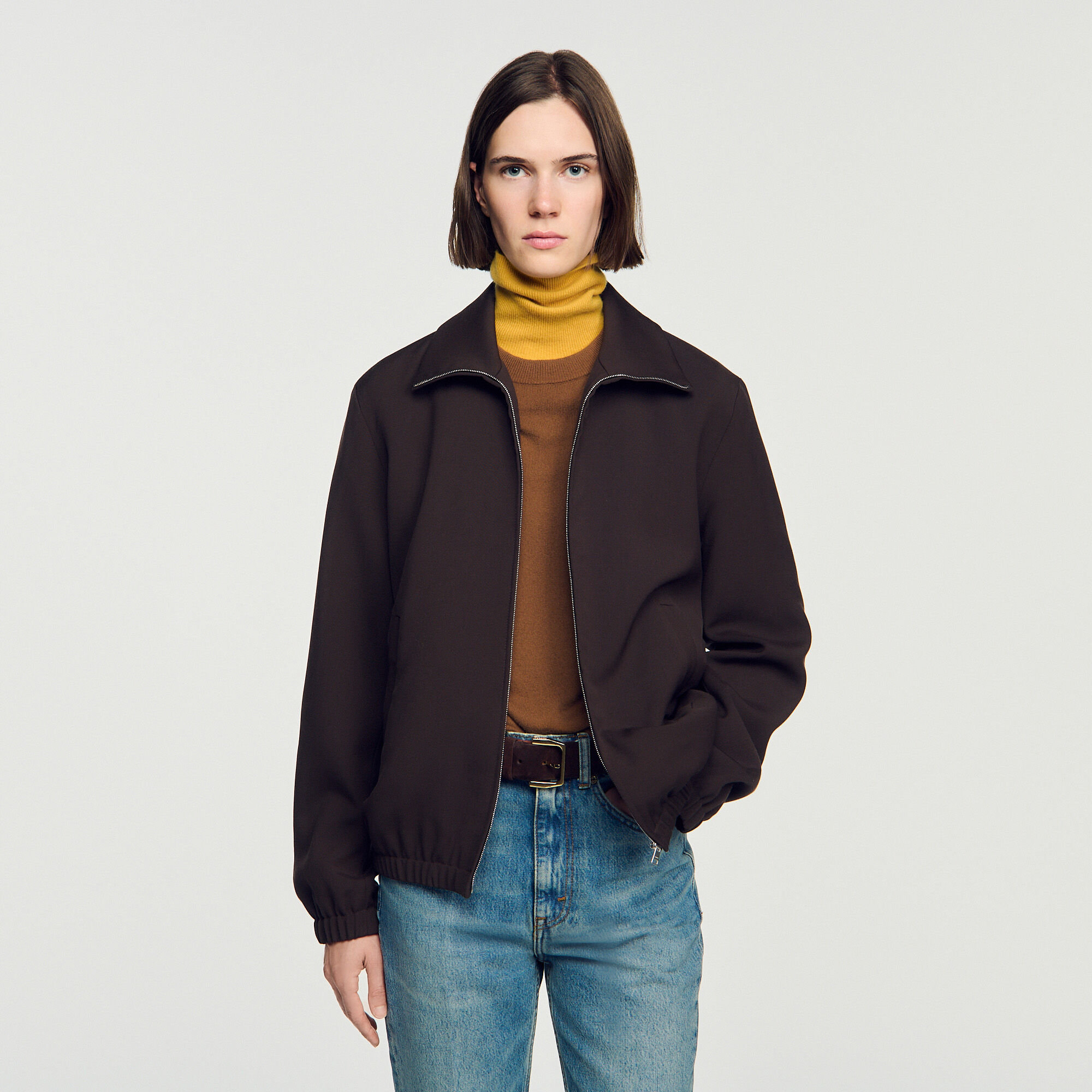 Wool zip-up jacket - Mixte | Sandro
