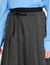 Long pleated rhinestone skirt