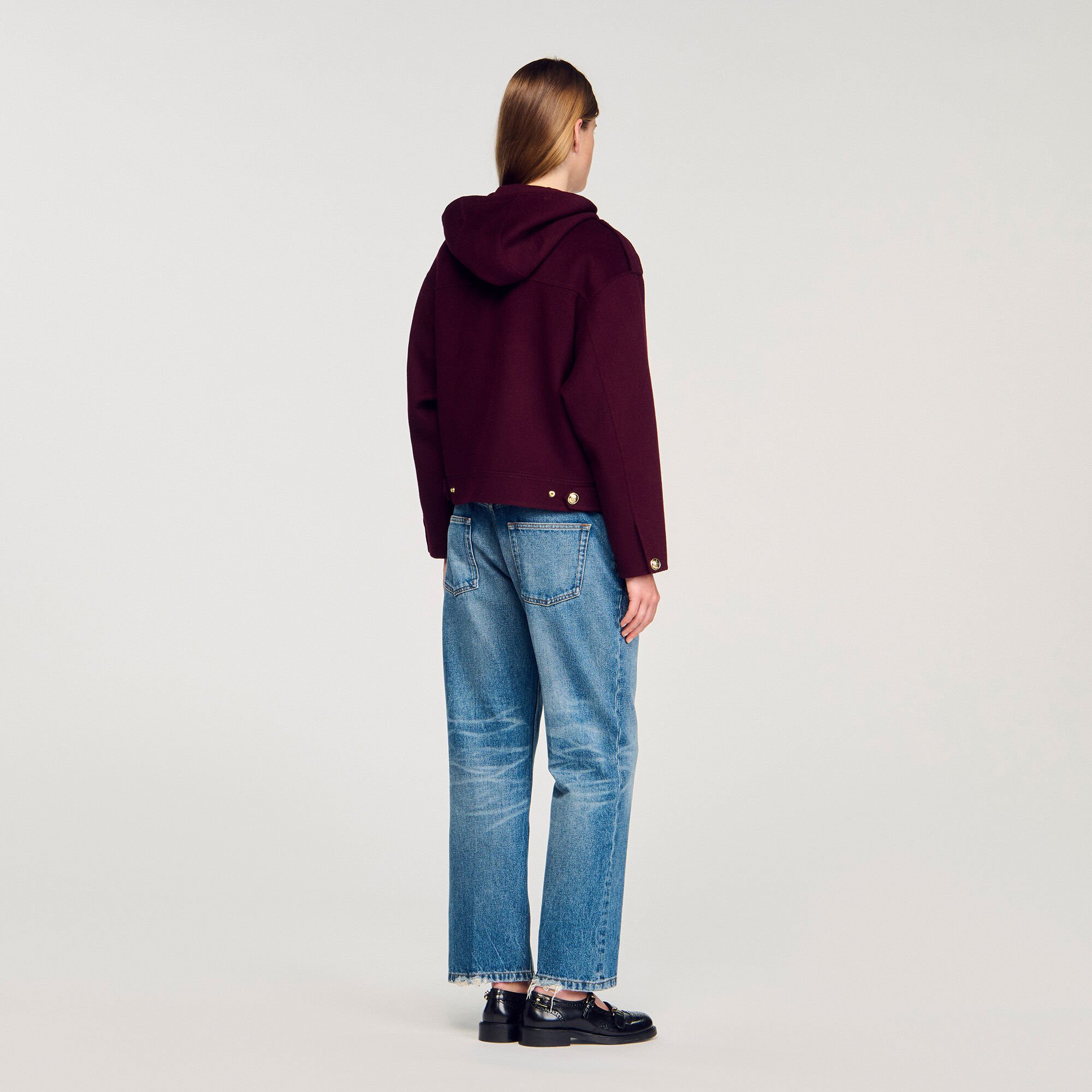Double-faced wool coat