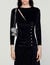 Rhinestone velvet dress