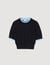 Two-tone cropped sweater