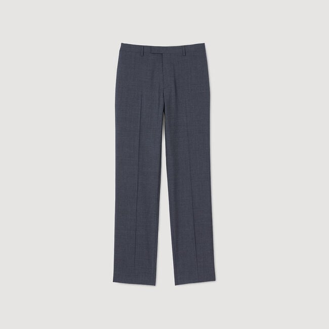 Wool suit trousers