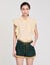 Shirt collar with lace detail
