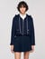 Technical hooded jacket