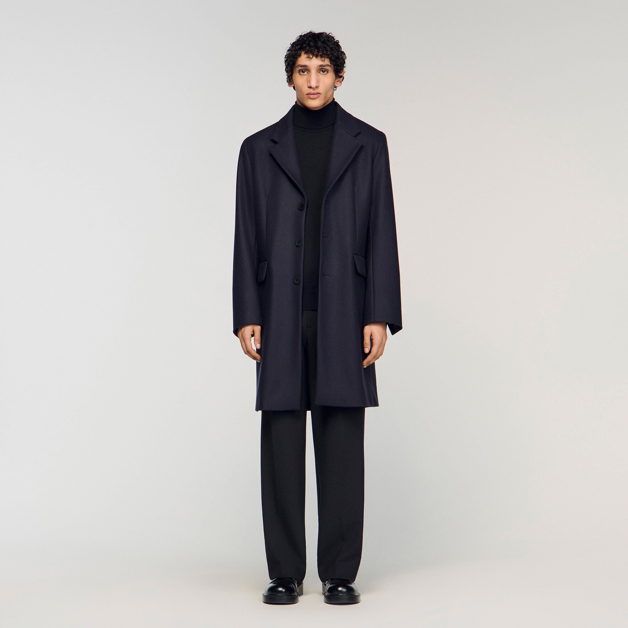 Wool and cashmere coat