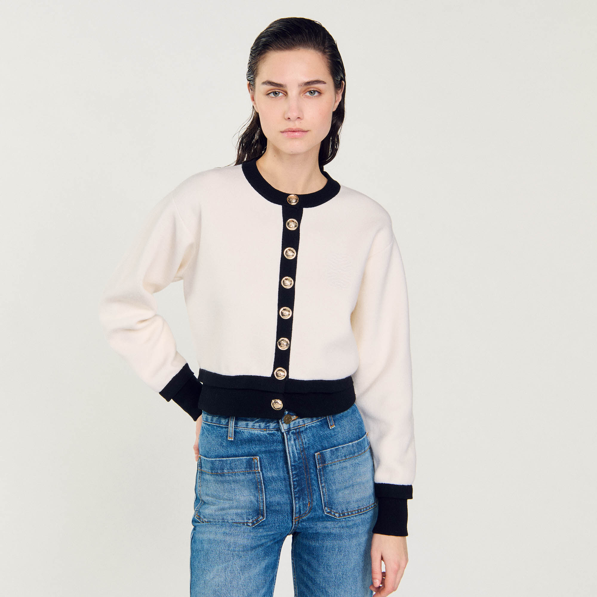 Knit cardigan