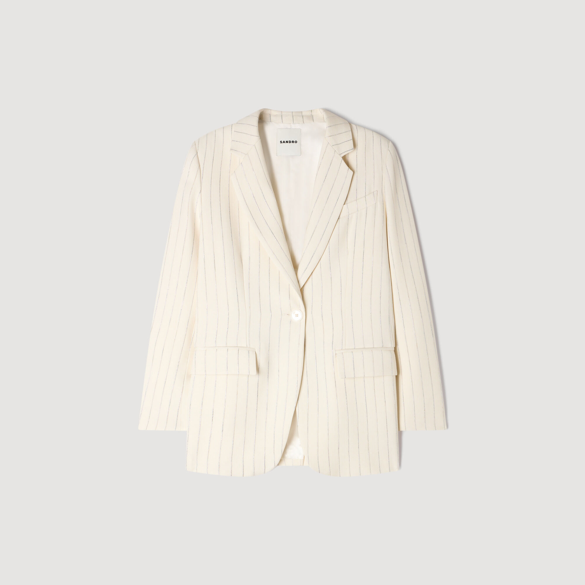 SANDROサンドロジャケット 34 セット Houndstooth suit jacket in Brown for Women | Sandro Paris