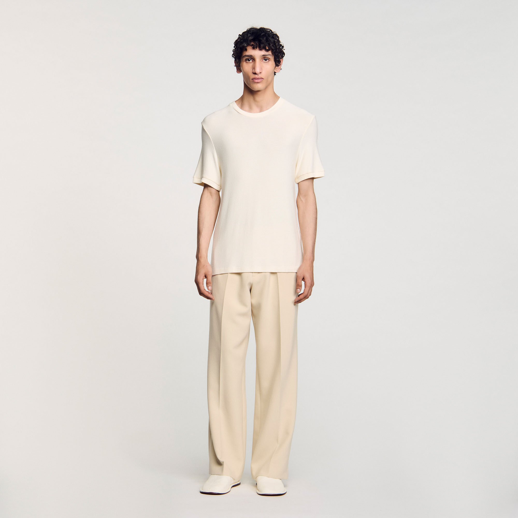Mock neck T-shirt