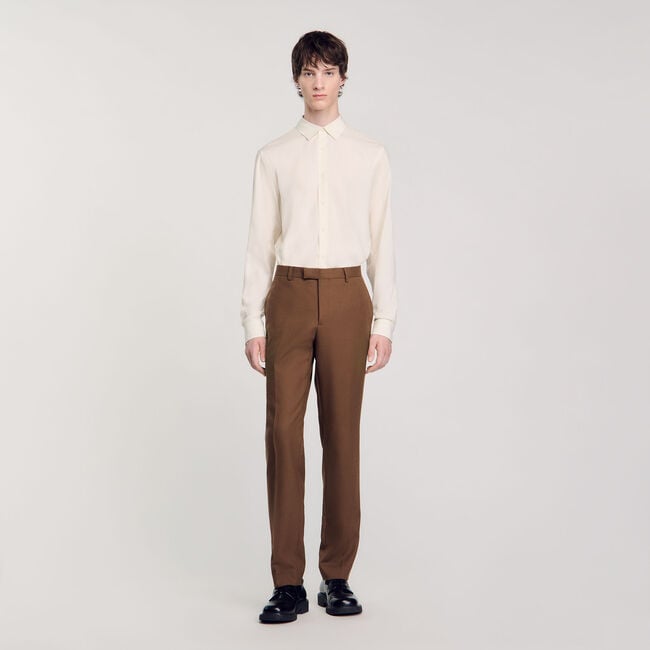 Wool suit trousers