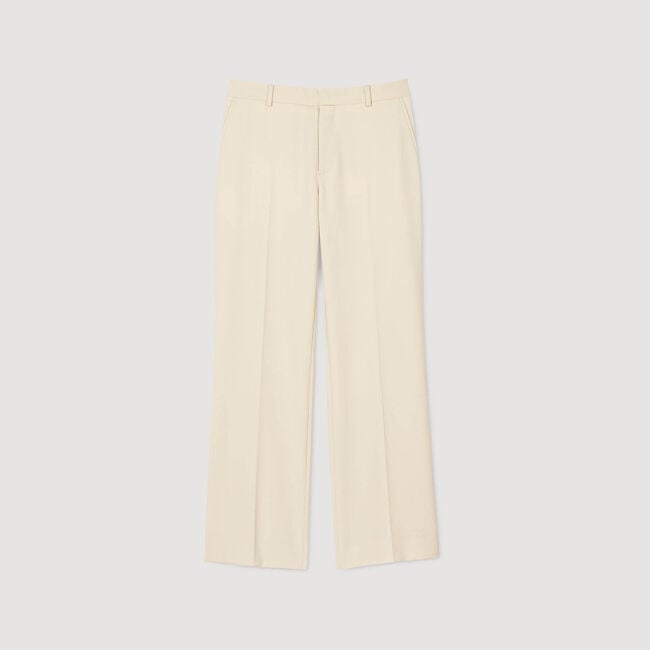 Wool suit trousers
