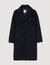 Double-breasted wool coat