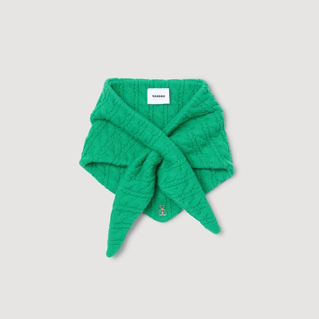 Cable knit bandana