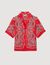Bandana print silk shirt