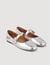 Shiny leather ballet flats