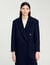 Long wool-blend coat