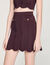Mini decorative knit skirt
