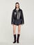 Distressed leather jacket