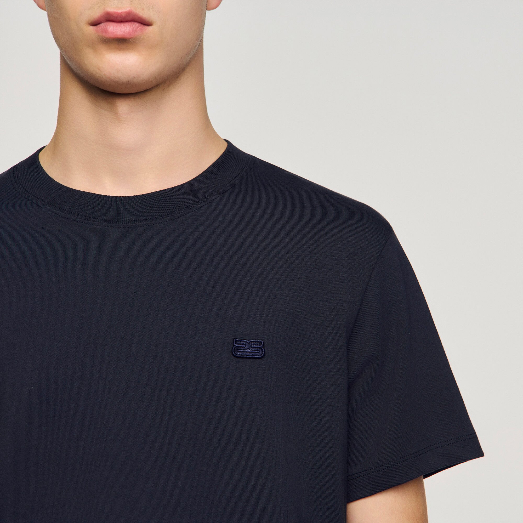 T-shirt with double S patch