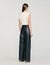 Sleeveless satin crop top
