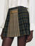 Mini checked pleated skirt