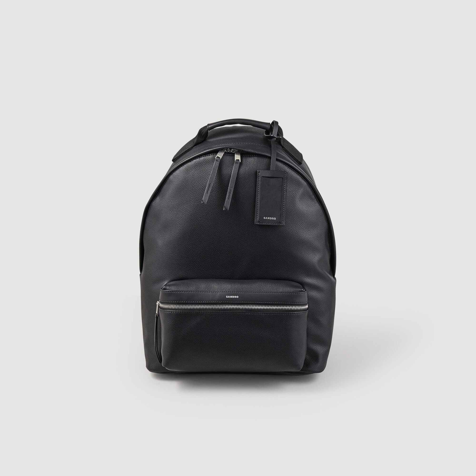 Coated canvas backpack