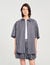Oversized striped rhinestone