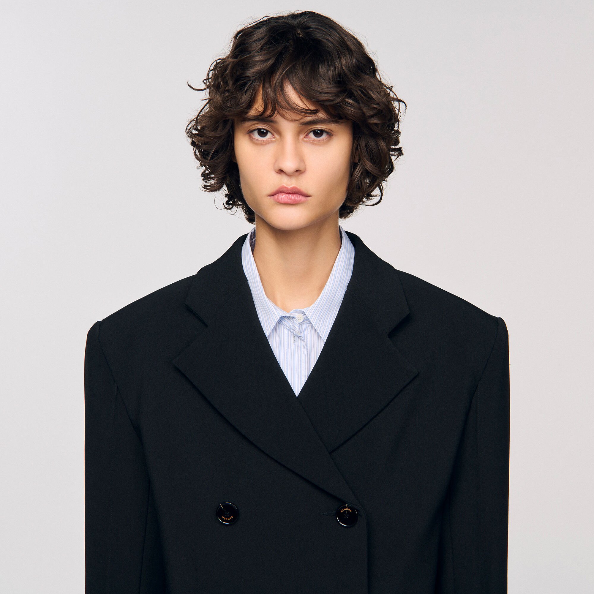Crossed tailored jacket