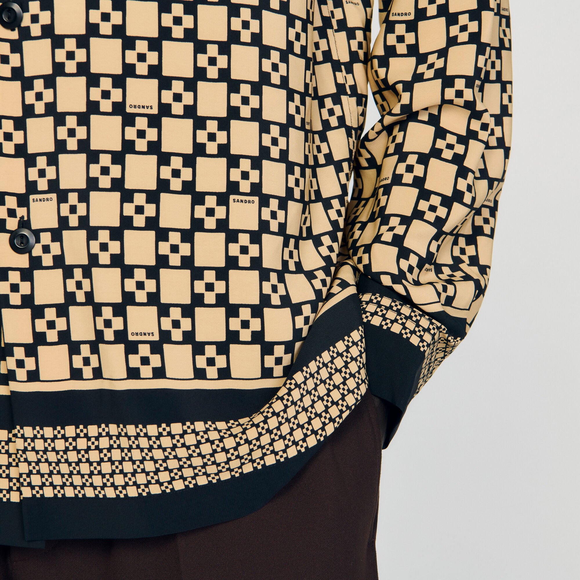 Printed loose-fit shirt