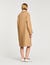 Trench coat with rhinestone collar