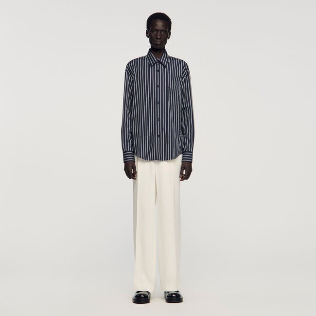 Striped cotton shirt - Men | Sandro