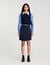 Short asymmetrical pleated skirt
