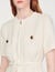 Tweed-effect woolen coat dress